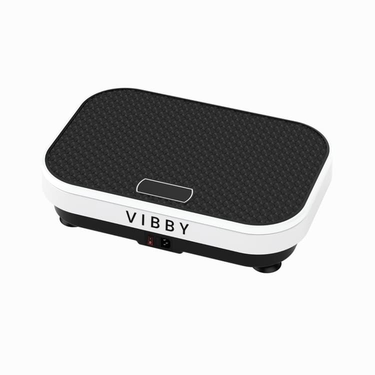 Vibby vibration plate — clean white design